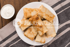 Блины с домашним фаршем и луком замороженные
